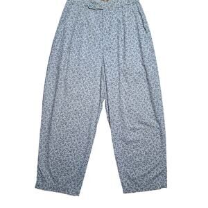 Vintage GAP (1990) high-waisted pleated floral print pants